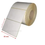 قیمت لیبل کاغذی 50×80 میلی متر تک ردیف